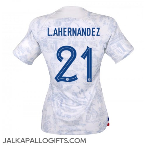 Ranska Lucas Hernandez #21 Vieraspaita Naiset MM-kisat 2022 Lyhythihainen